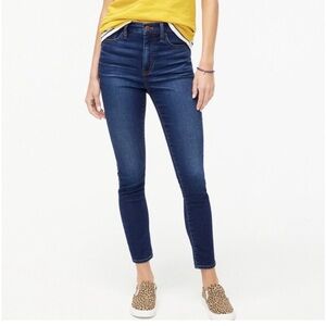 J CREW Factory Dark washed 10” High-Rise Skinny Jeggings Signature Jeans